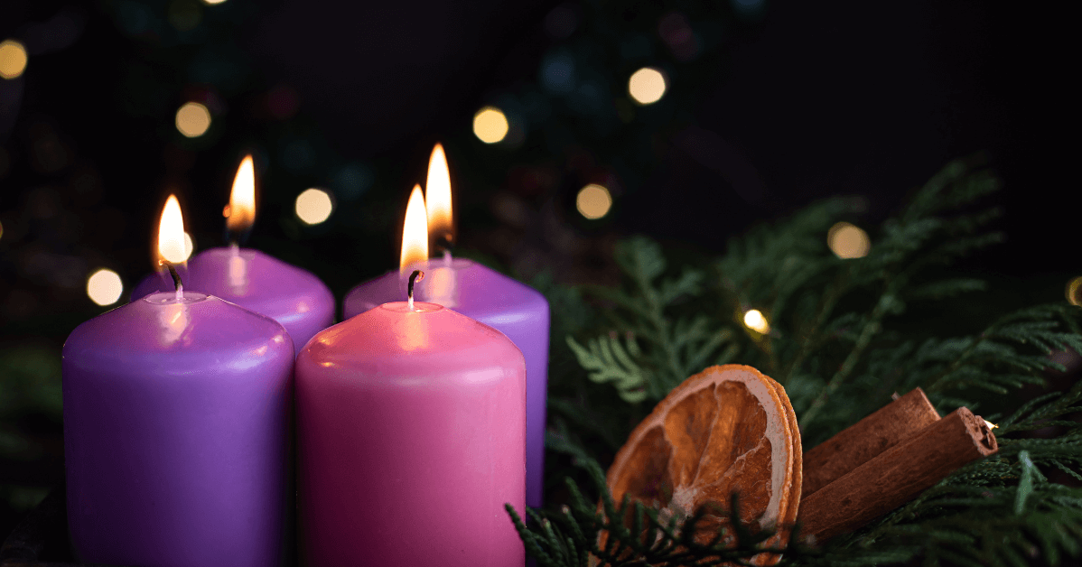 Advent Wreath with Orange